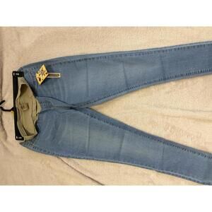 Hybrid & Company Light Blue Denim Jeans women large maternity